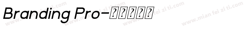 Branding Pro字体转换